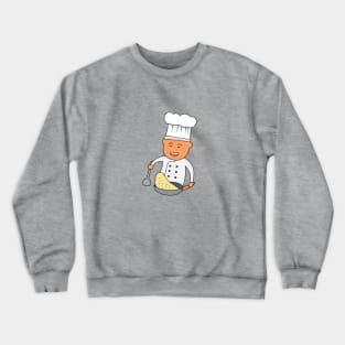 chef cooking and flipping fried rice Crewneck Sweatshirt